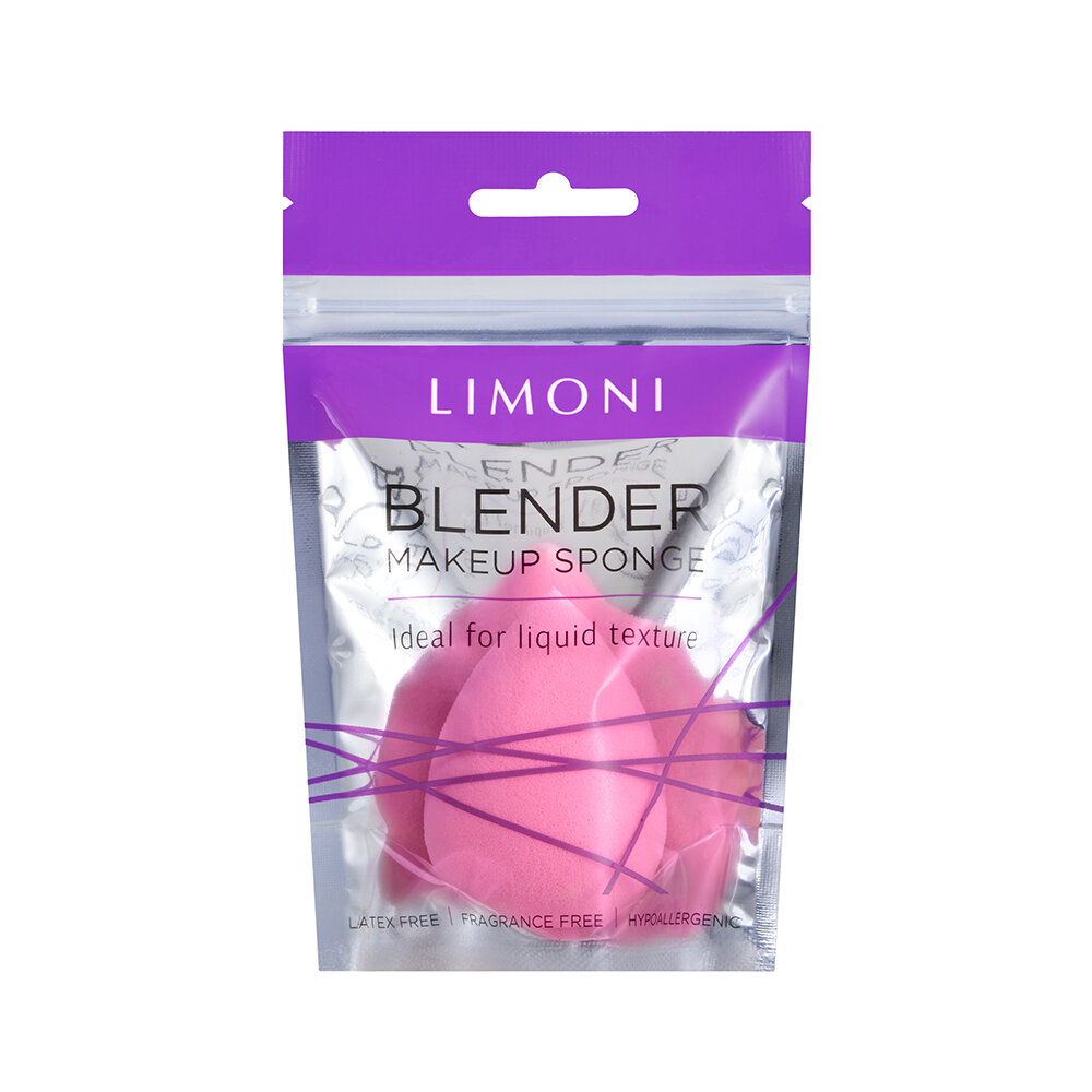LIMONI Спонж для макияжа "Blender Makeup Sponge" Pink