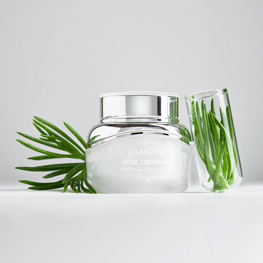 LIMONI Антивозрастной лёгкий крем для лица с критмумом VITAL CRITHMUM ANTI-AGE LIGHT CREAM 50ml