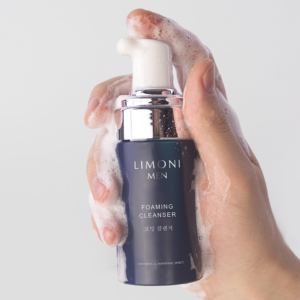 LIMONI MEN Мужская пенка для умывания для всех типов кожи Foaming Cleanser 100ml