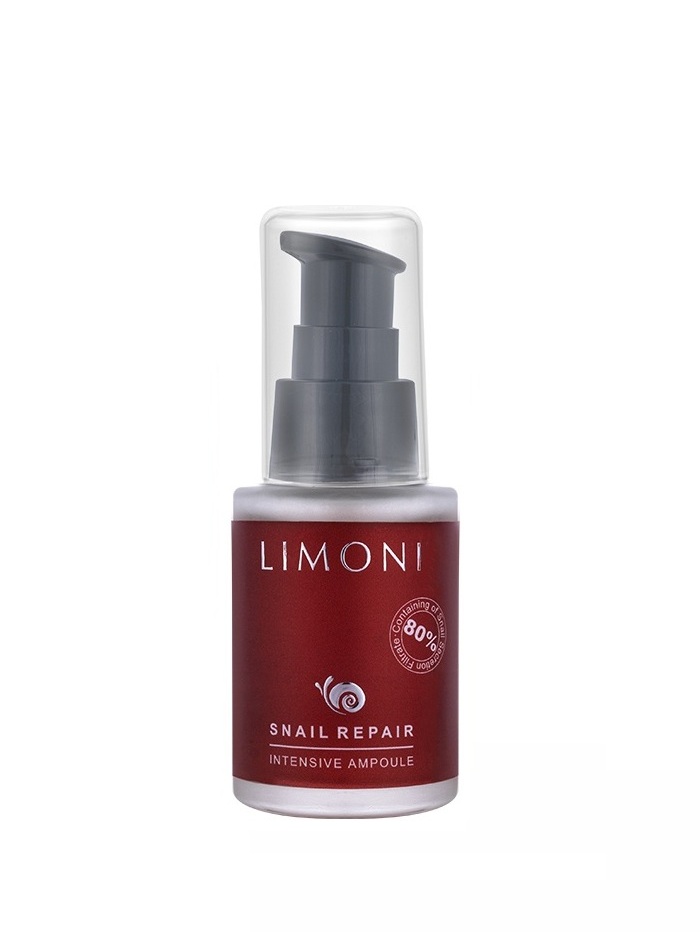 LIMONI Сыворотка для лица восстан.с экстрактом секреции улитки Snail Repair Intensive Ampoule 30ml