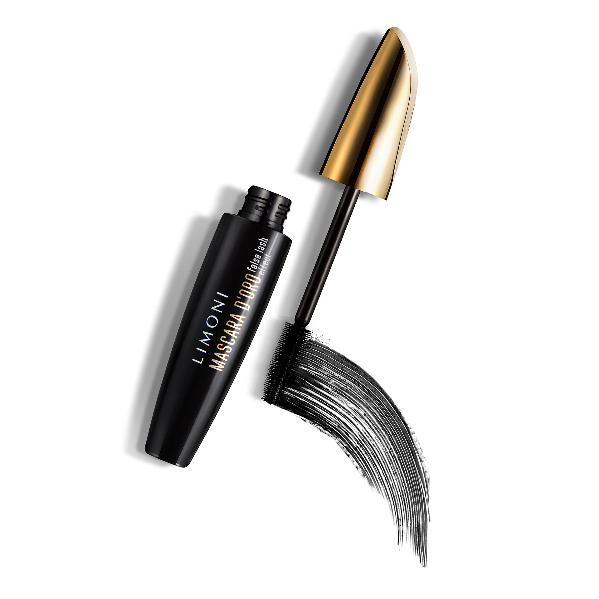 LIMONI Тушь эффект накладных ресниц "Mascara D'oro" тон 01 black" NEW