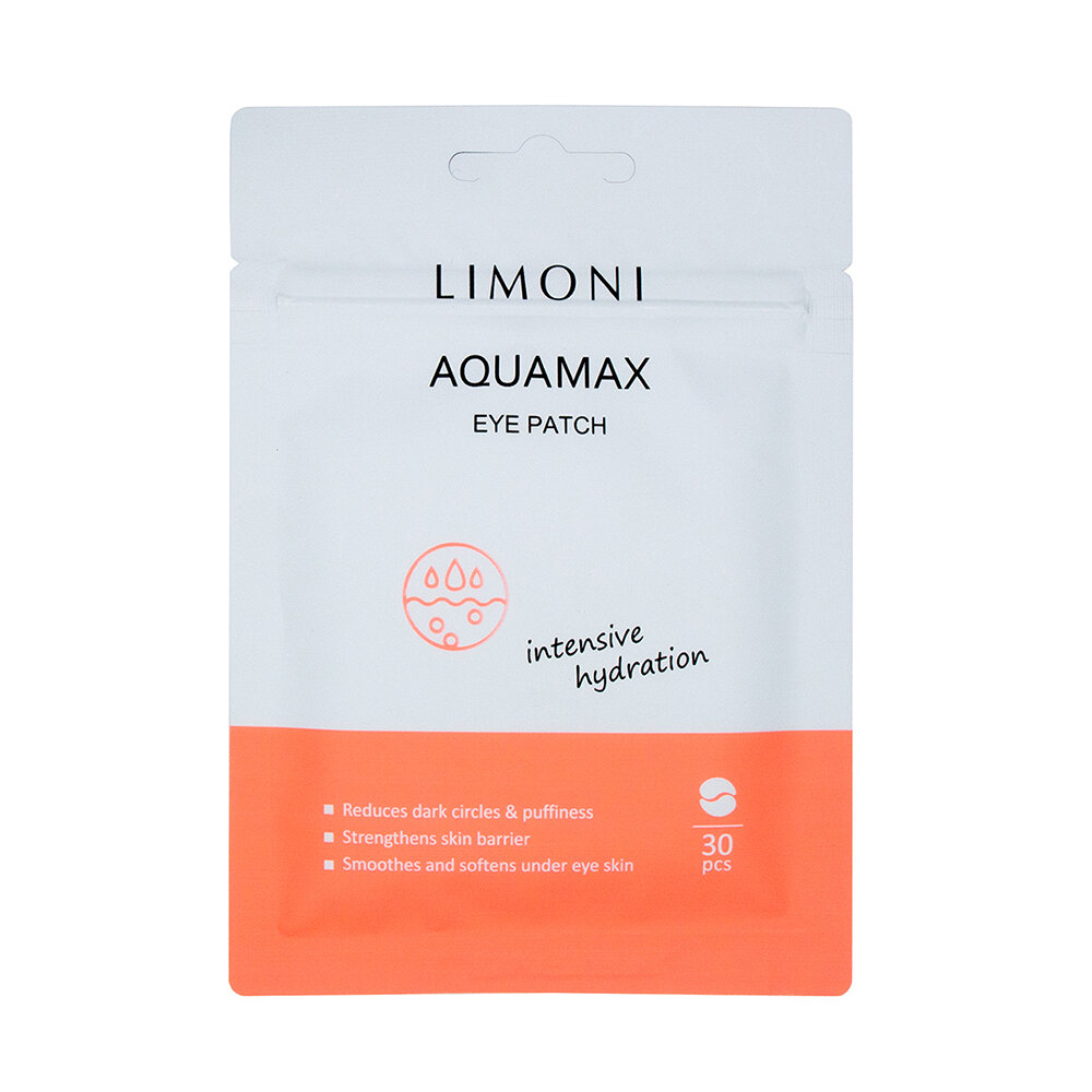 LIMONI Патчи для век увлажняющие Aquamax Eye Patch 30pcs