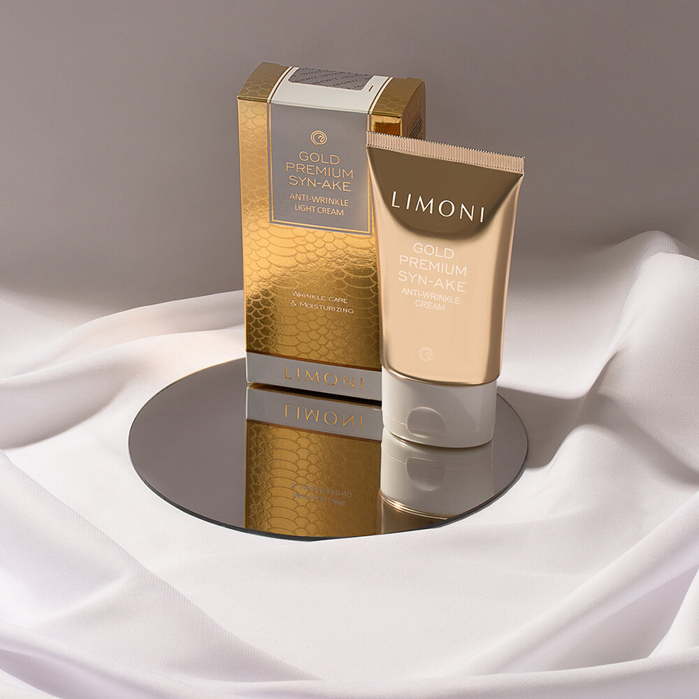 LIMONI Антивозрастной крем для лица со зм.ядом и зол. Gold Premium Syn-Ake Anti-Wrinkle Cream 50ml