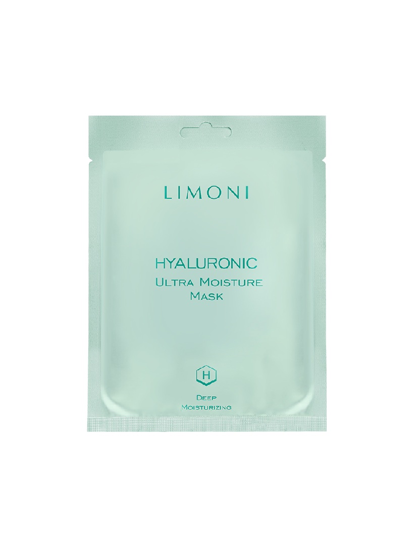 LIMONI Маска для лица увлажняющая с гиалуроновой кислотой Hyaluronic Ultra Moisture Mask 23гр