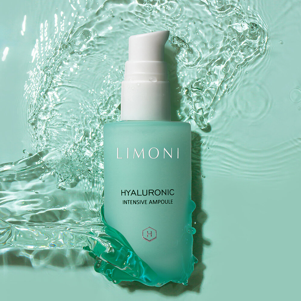 LIMONI Ультраувлажняющая сыворотка для лица с гиалур.кислотой Hyaluronic Intensive Ampoule 30ml