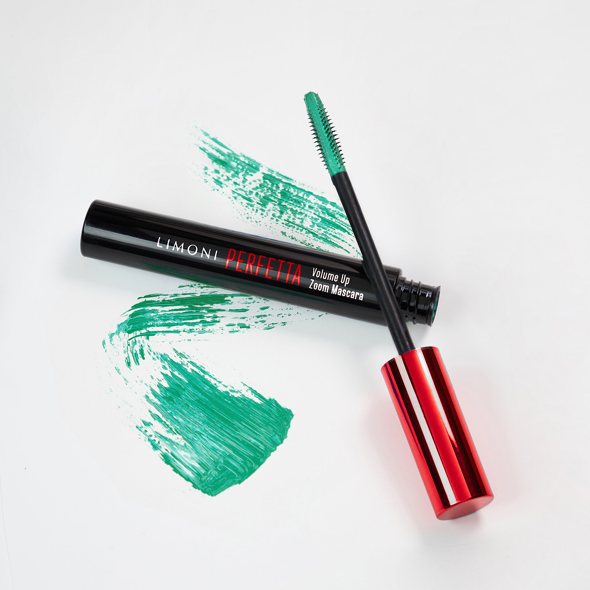 LIMONI Тушь супер объем и удлинение "PERFETTA Volume Up Zoom Mascara" тон 04 green