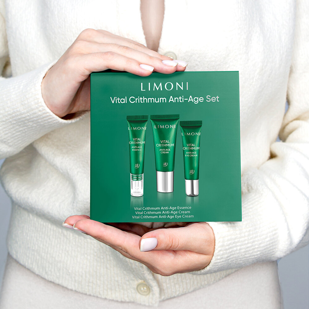 LIMONI VITAL CRITHMUM ANTI-AGE CARE SET (Набор Cream 25ml+Eye Cream 15ml+Essence 15ml)