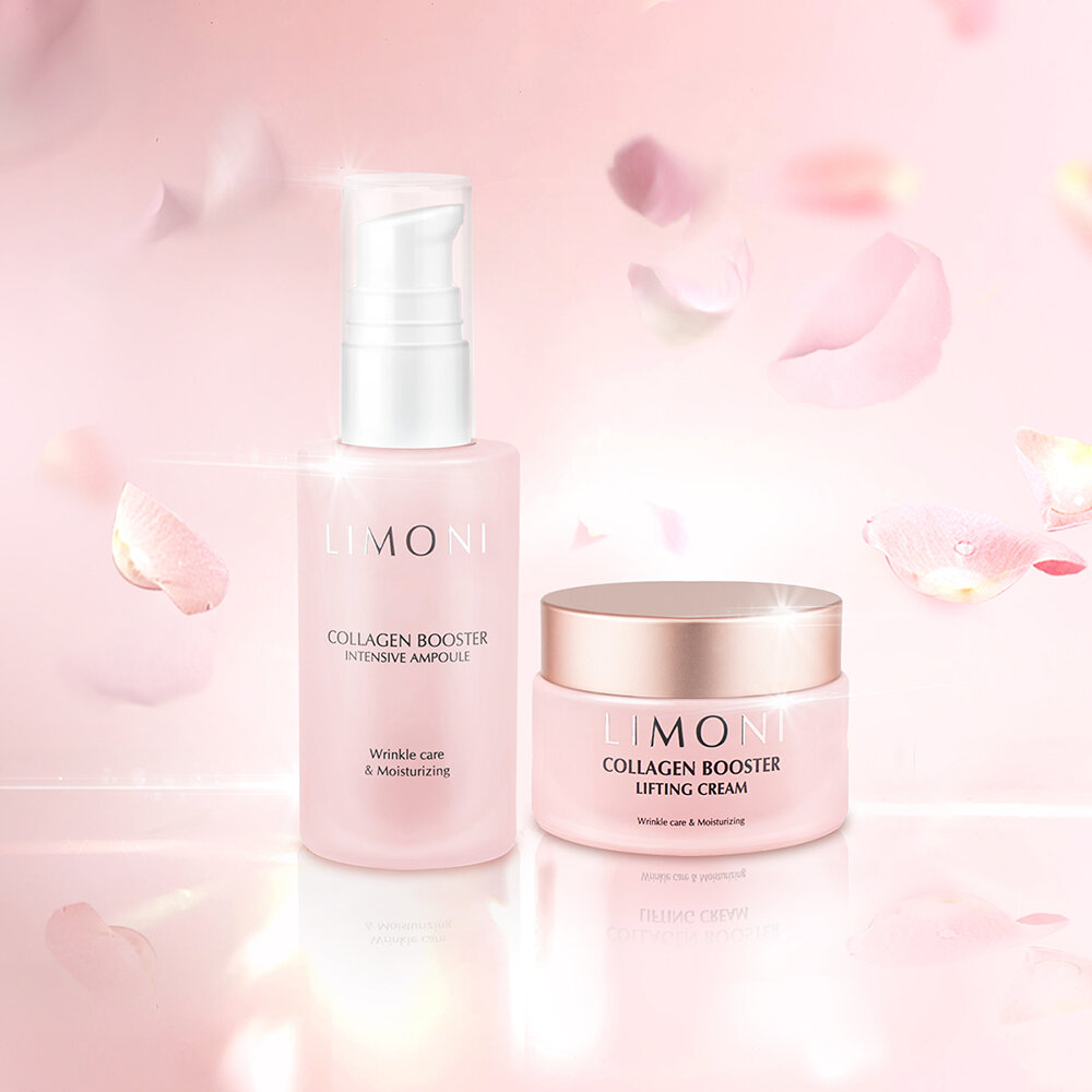  LIMONI Collagen Booster Firming Set (Набор Ampoule 30ml+Cream 50ml)