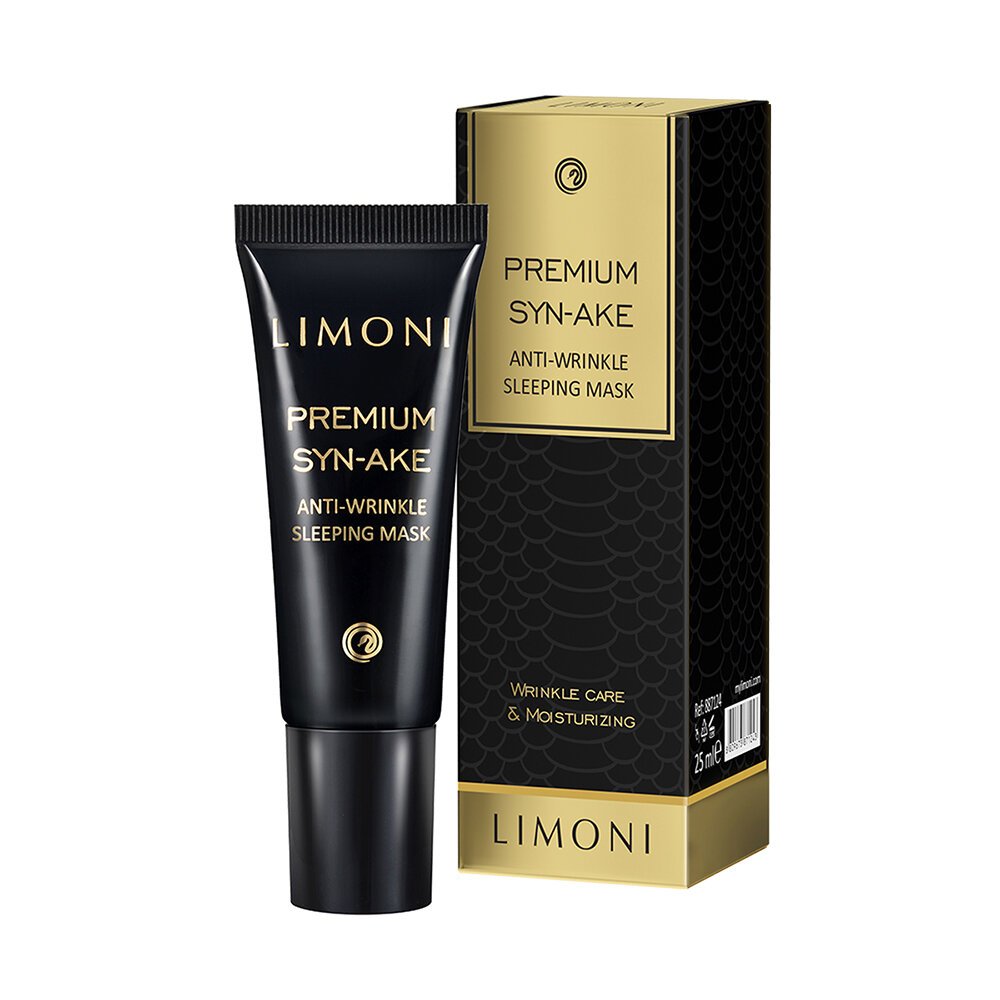 LIMONI Антивозрастная ночная маска со змеиным ядом Premium Syn-Ake Anti-Wrinkle Sleeping Mask 25ml