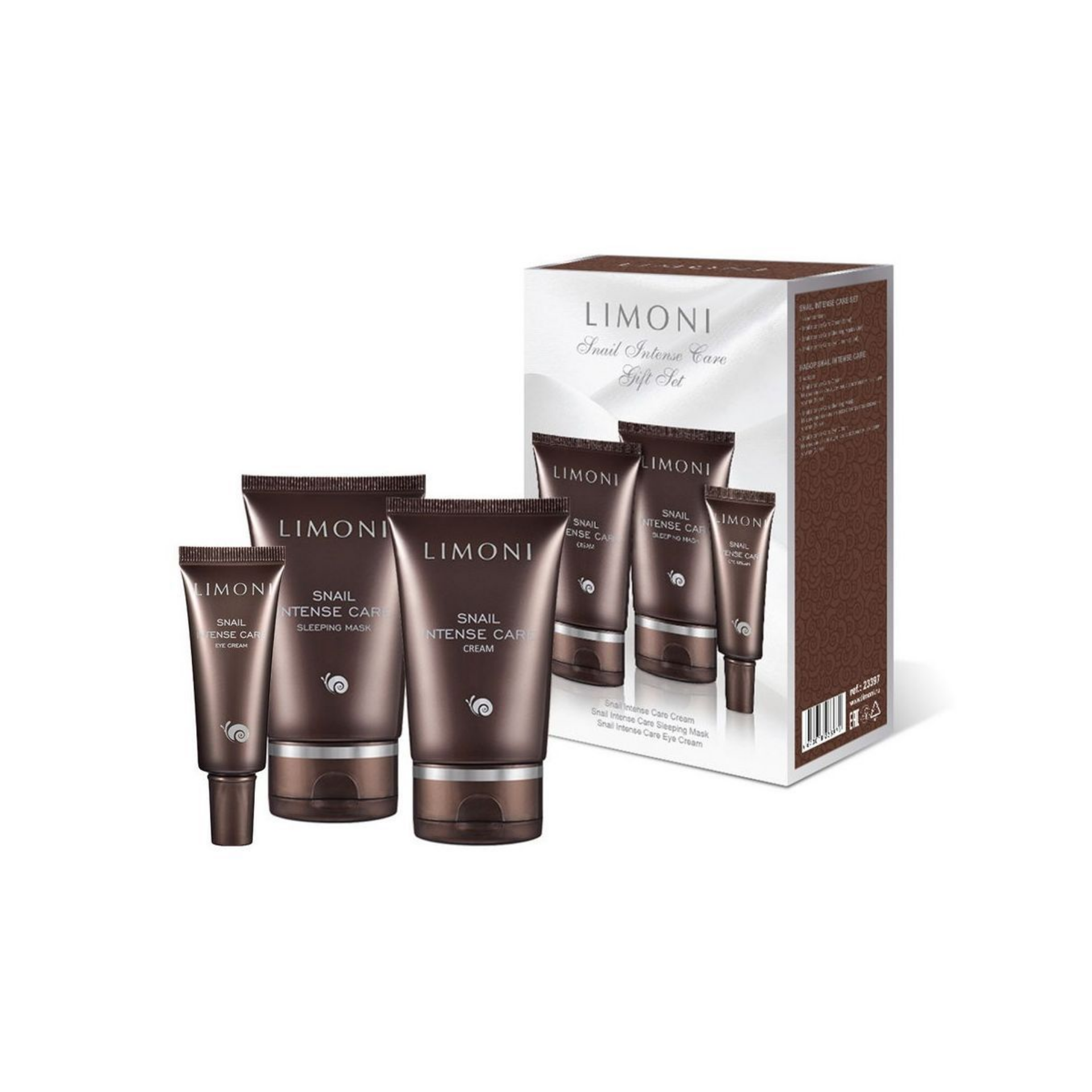 LIMONI Snail Intense Care Set (Набор Cream 50ml+Eye Cream 25ml+Sleeping Mask 50 ml)