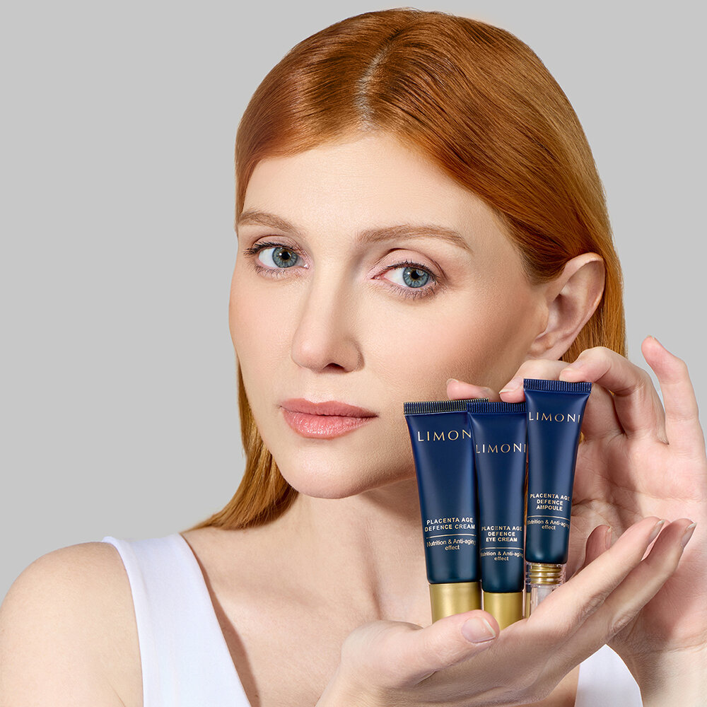 LIMONI Placenta Age Defenсe Care Set (Набор Cream 25ml+Eye Cream 15ml+Ampoule 15 ml)