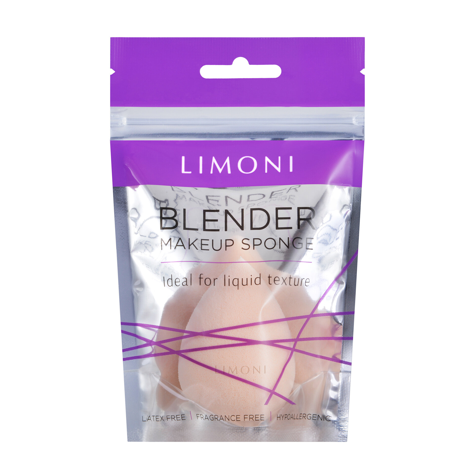 LIMONI Спонж для макияжа "Blender Makeup Sponge" Beige