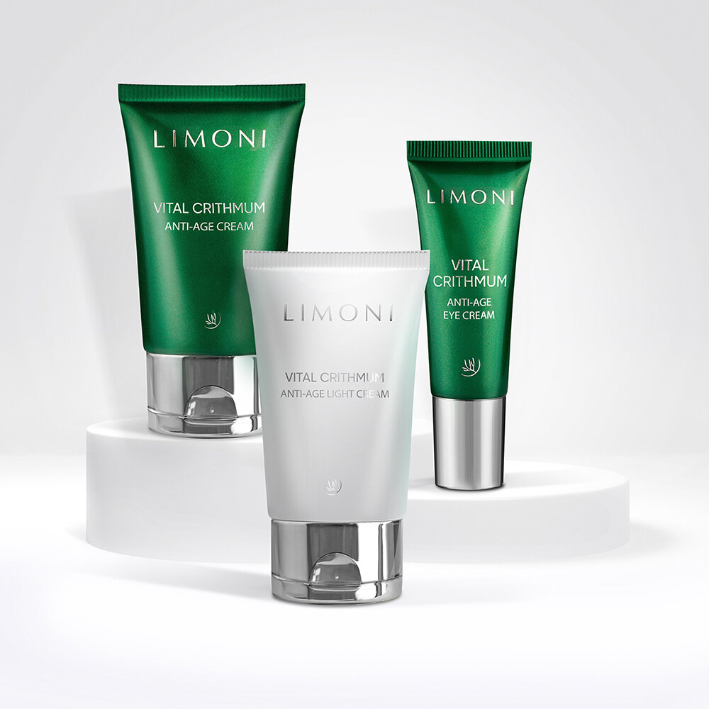 LIMONI VITAL CRITHMUM ANTI-AGE CARE SET (Набор Cream 50ml+Light Cream 50ml+Eye Cream 25ml)