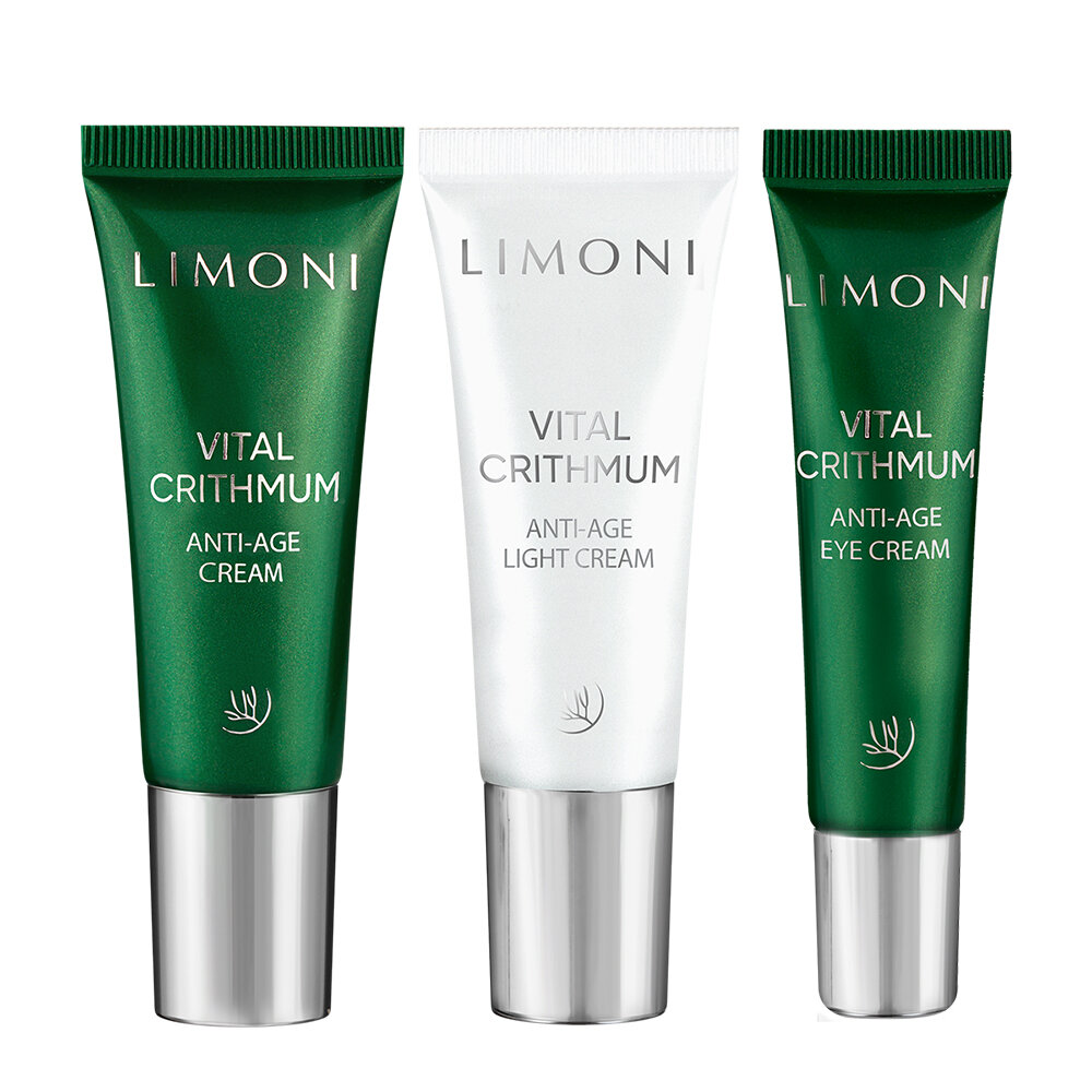LIMONI VITAL CRITHMUM ANTI-AGE CARE SET (Набор Cream 25ml+Light Cream 25ml+Eye Cream 15ml)
