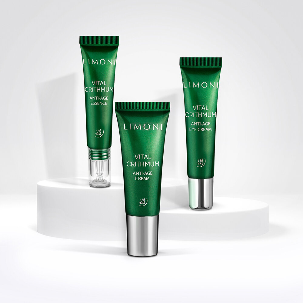 LIMONI VITAL CRITHMUM ANTI-AGE CARE SET (Набор Cream 25ml+Eye Cream 15ml+Essence 15ml)