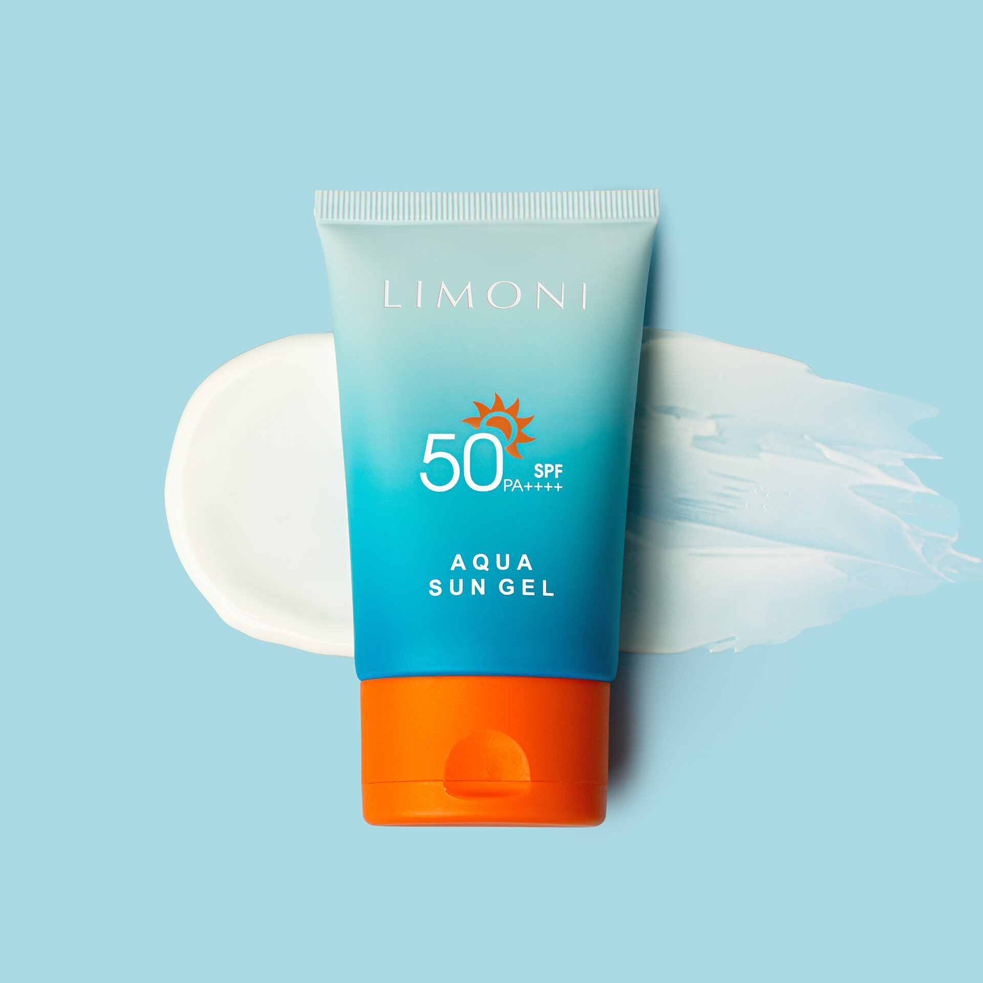 LIMONI Солнцезащитный крем-гель SPF 50+РА++++  Aqua Sun Gel 50ml