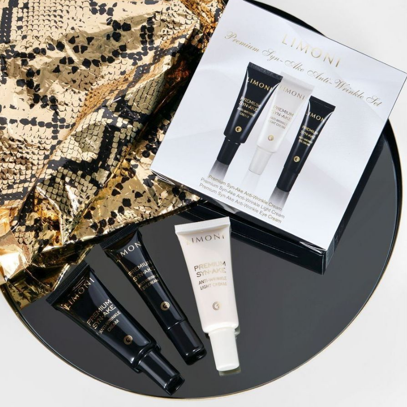 LIMONI Premium Syn-Ake Anti-Wrinkle Care Set (Набор Cream 25ml+Light Cream 25ml+Eye Cream 15ml)