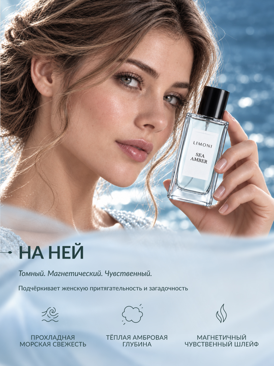 LIMONI Парфюмерная вода Морской Янтарь Sea Amber Eau de parfum 30 ml