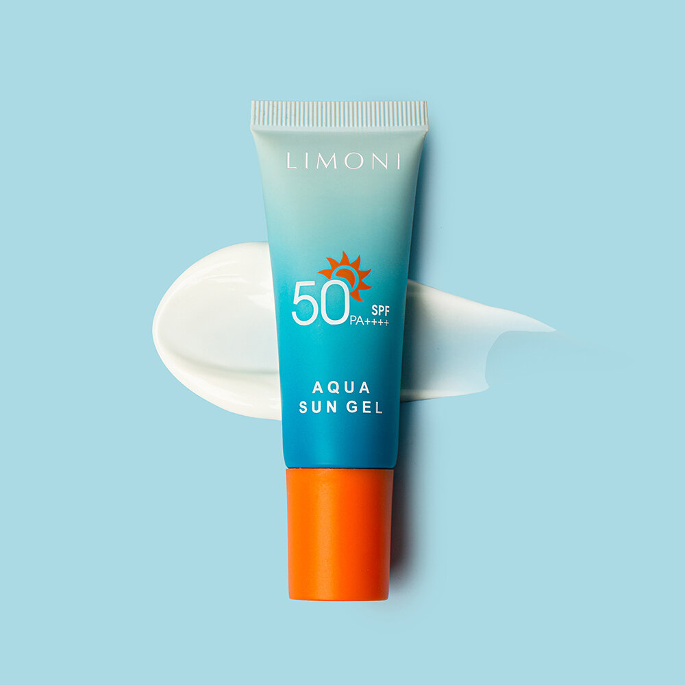 LIMONI Солнцезащитный крем-гель SPF 50+РА++++  Aqua Sun Gel 25ml