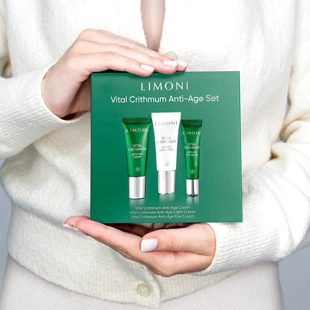 LIMONI VITAL CRITHMUM ANTI-AGE CARE SET (Набор Cream 25ml+Light Cream 25ml+Eye Cream 15ml)