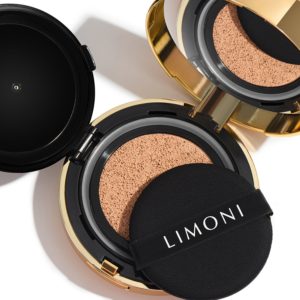 LIMONI Тон. флюид кушон All Stay Cover Cushion SPF 35 / PA++ Puppy Princess 03 Dark Medium***