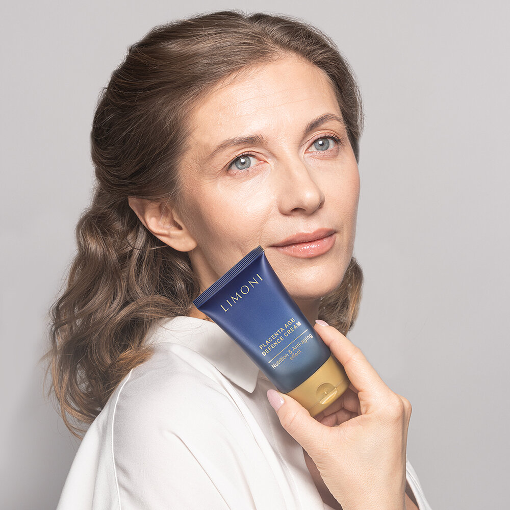 LIMONI Крем для лица антивозрастной с плацентой Placenta Age Defenсe Cream 50ml
