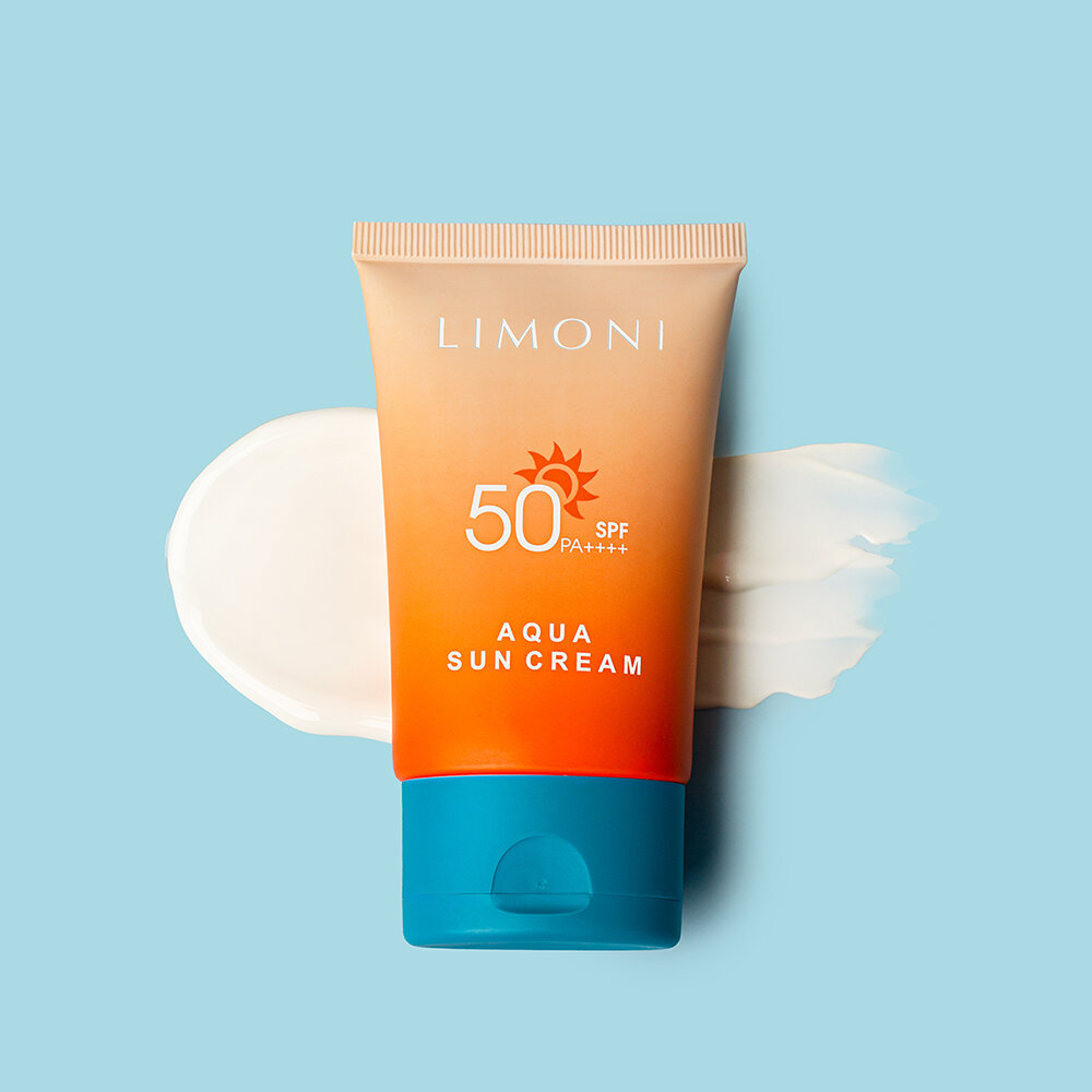 LIMONI Солнцезащитный крем SPF 50+РА++++ Aqua Sun Cream 50ml