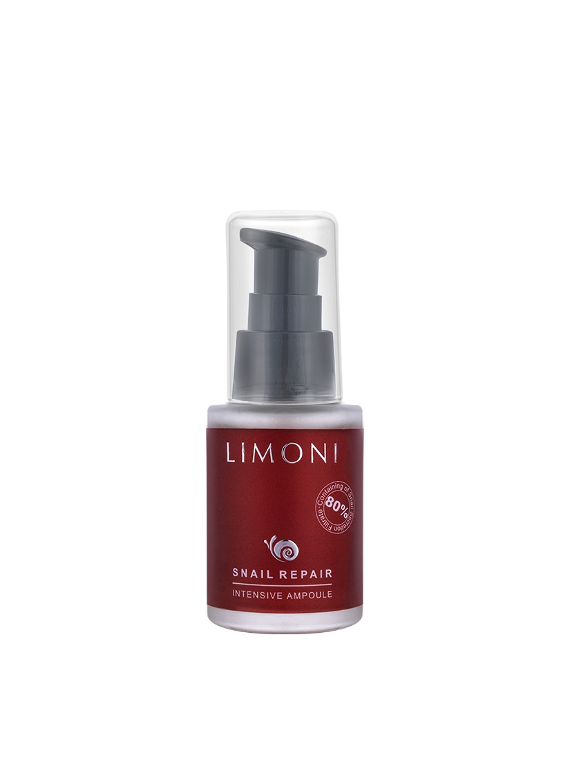 LIMONI Сыворотка для лица восстан.с экстрактом секреции улитки Snail Repair Intensive Ampoule 30ml