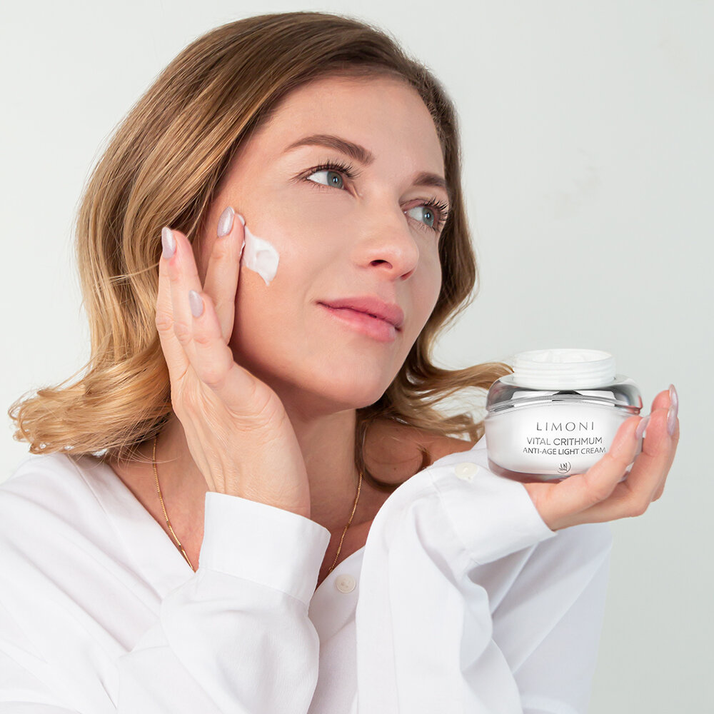 LIMONI Антивозрастной лёгкий крем для лица с критмумом VITAL CRITHMUM ANTI-AGE LIGHT CREAM 50ml