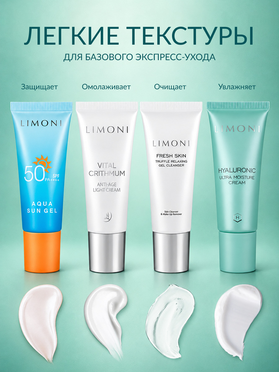 LIMONI Набор миниатюр базового ухода Light Travel Set
