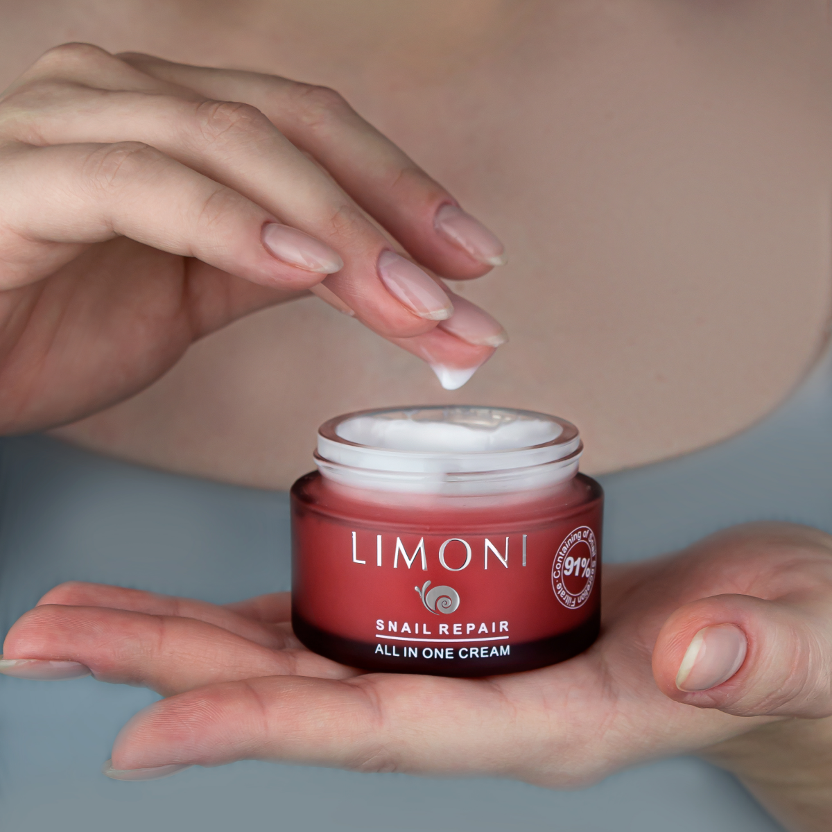 LIMONI Крем для лица восстанавлив. с экстрактом секреции улитки Snail Repair All In One Cream 50ml