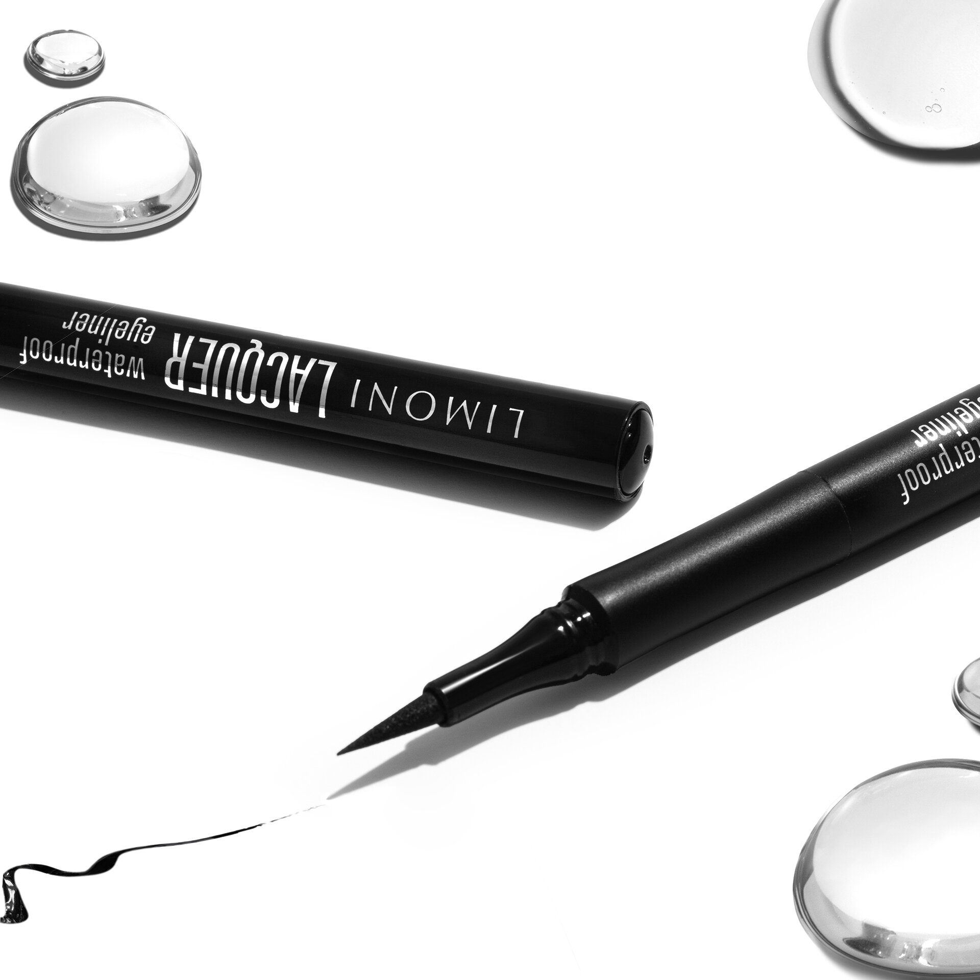 LIMONI Глянцевая водостойкая подводка-маркер "Lacquer Waterproof Eyeliner", тон 01