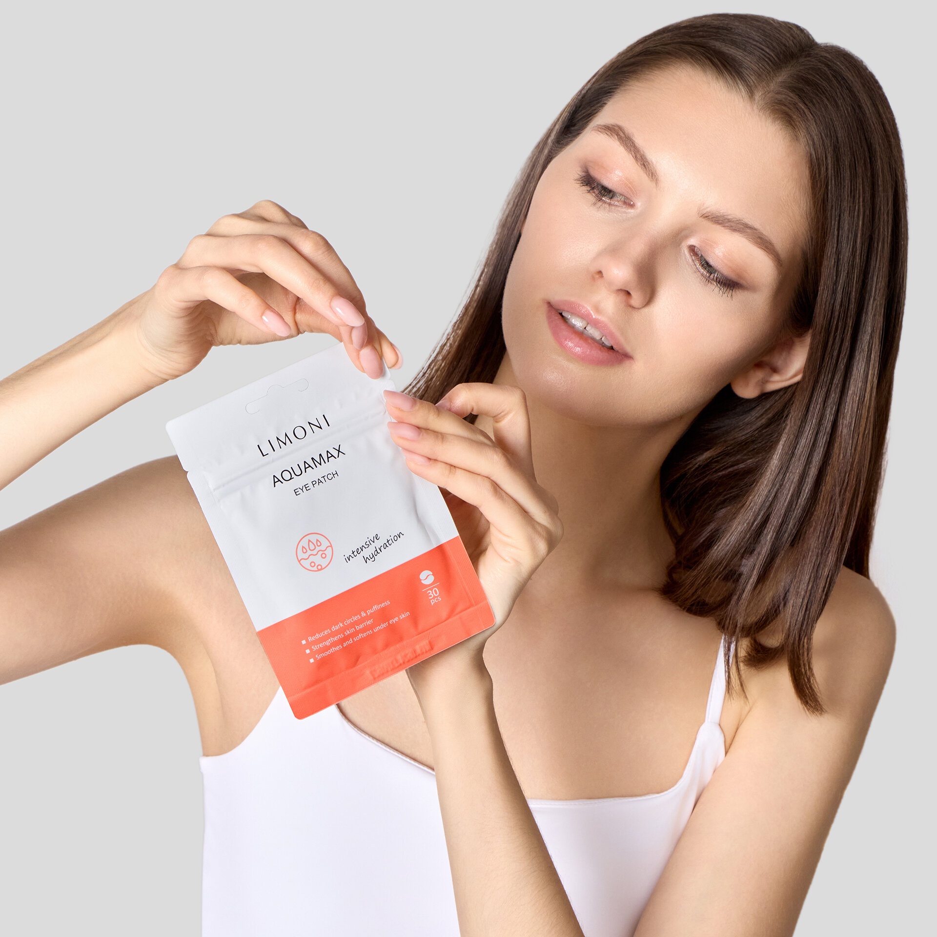 LIMONI Патчи для век увлажняющие Aquamax Eye Patch 30pcs