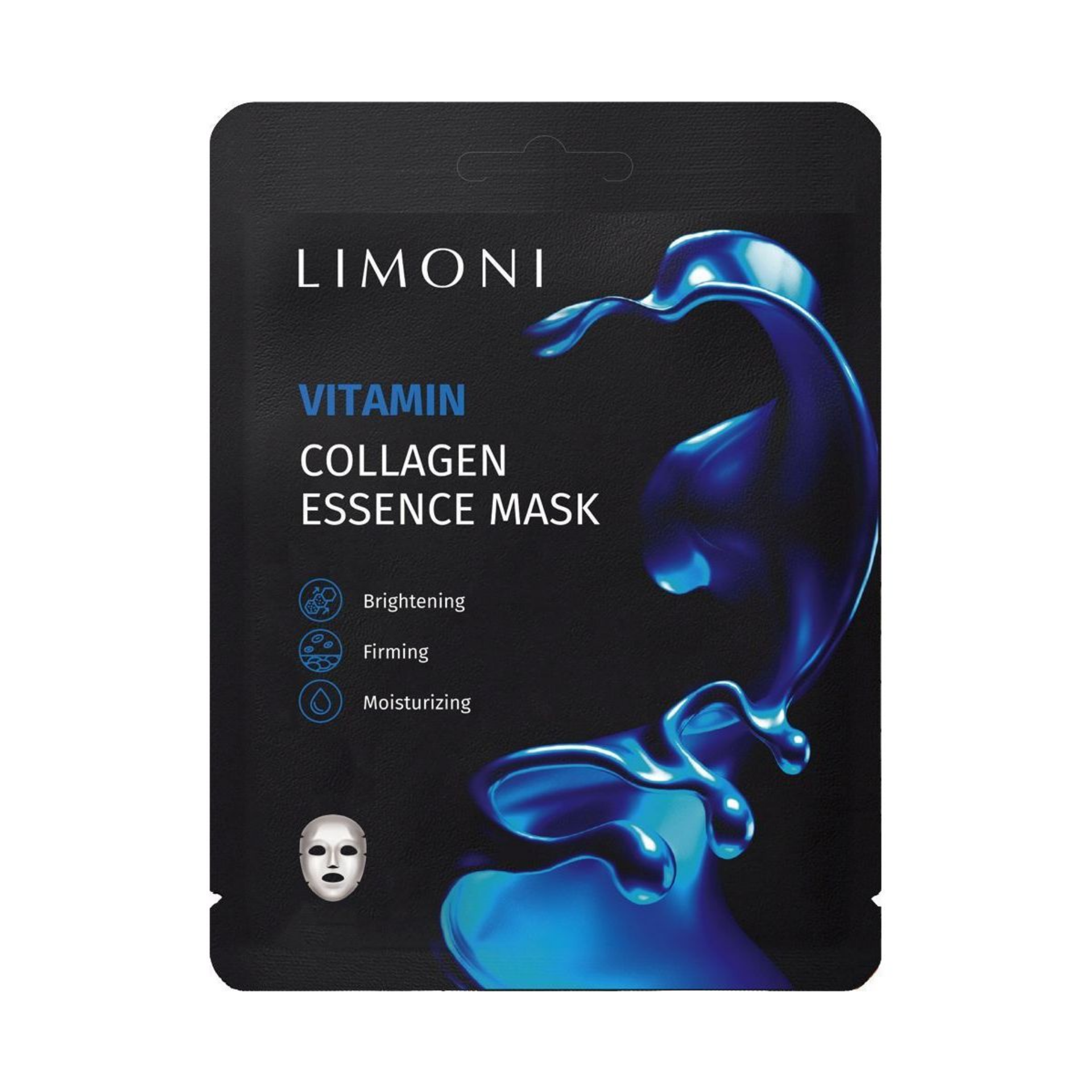 LIMONI Маска для лица витаминизирующая с коллагеном Vitamin Collagen Essence Mask 23гр