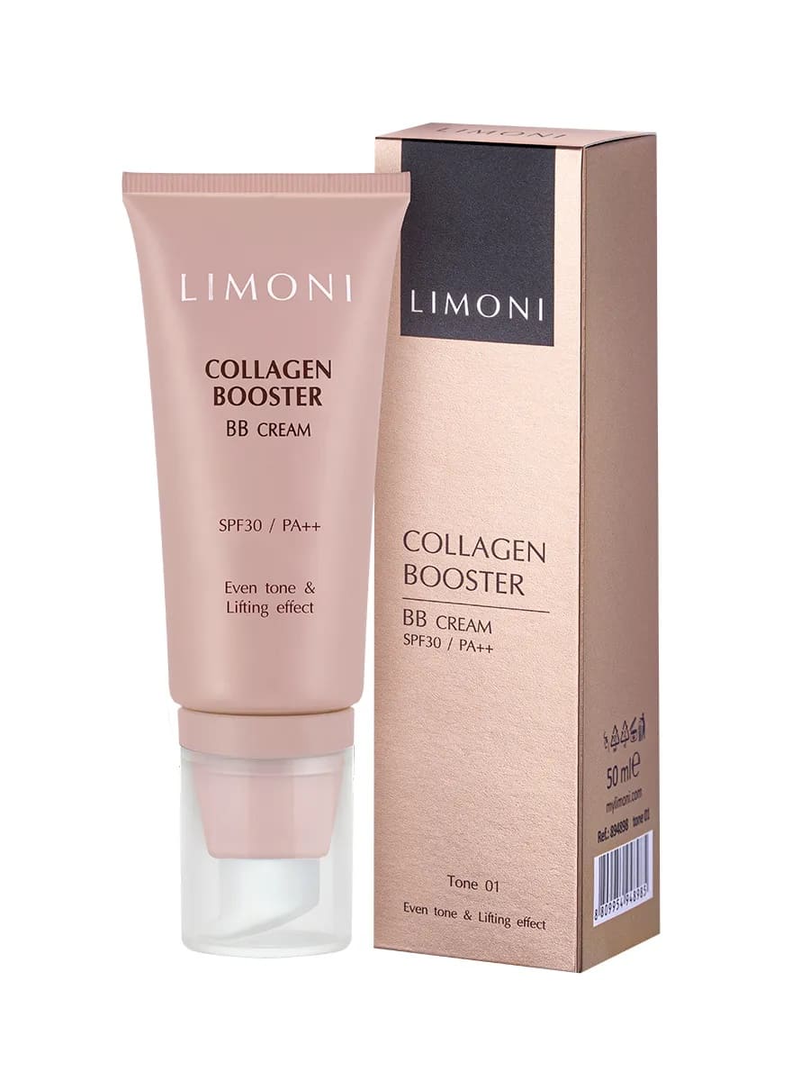 LIMONI Укрепляющий ББ-крем с коллагеном тон 1 Collagen Booster BB Cream 50ml