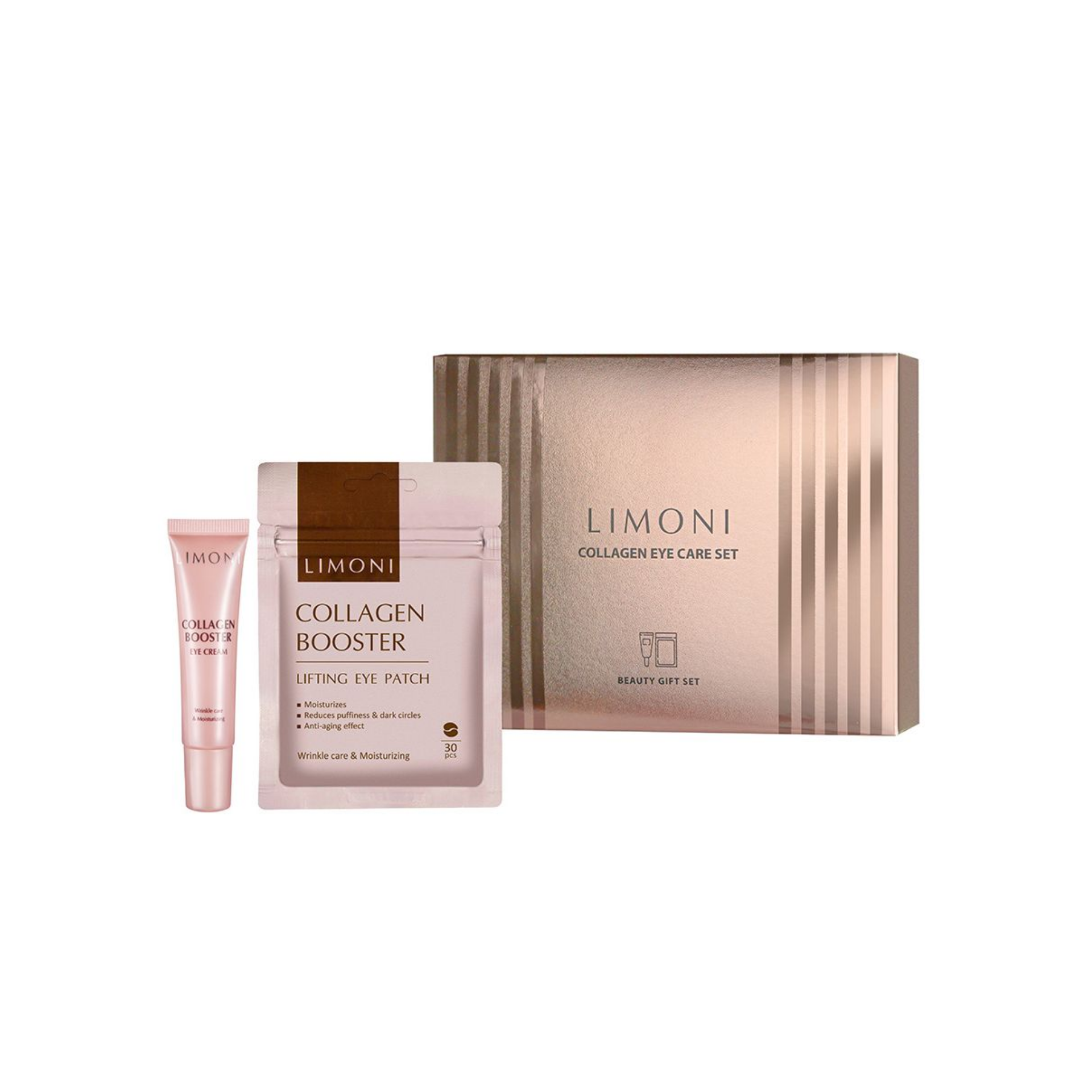 LIMONI Collagen eye care set (Набор Collagen Eye Patch 30pcs + Collagen Eye Cream 15ml)***