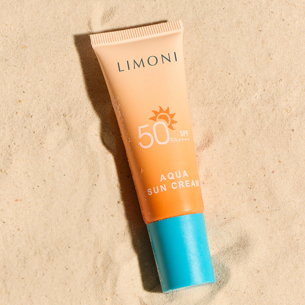 LIMONI Солнцезащитный крем SPF 50+РА++++ Aqua Sun Cream 25ml