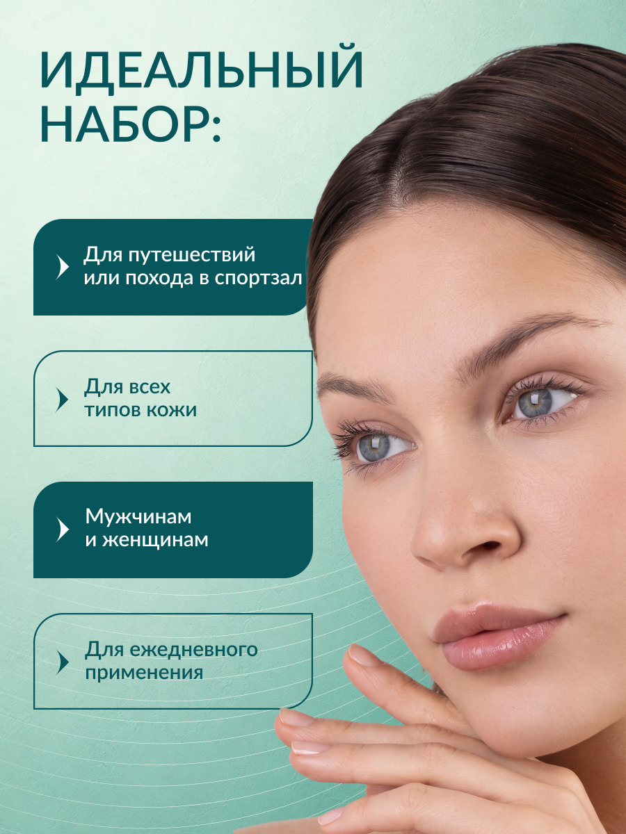 LIMONI Набор миниатюр базового ухода Light Travel Set