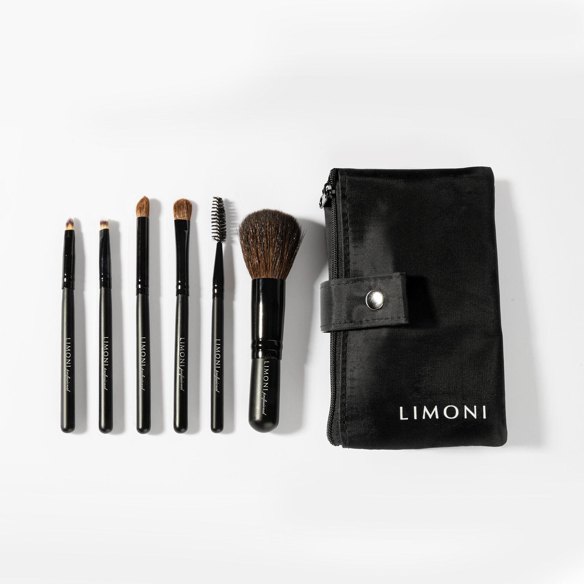 LIMONI Набор кистей "COMPACT KIT" (из 6 предметов) + чехол