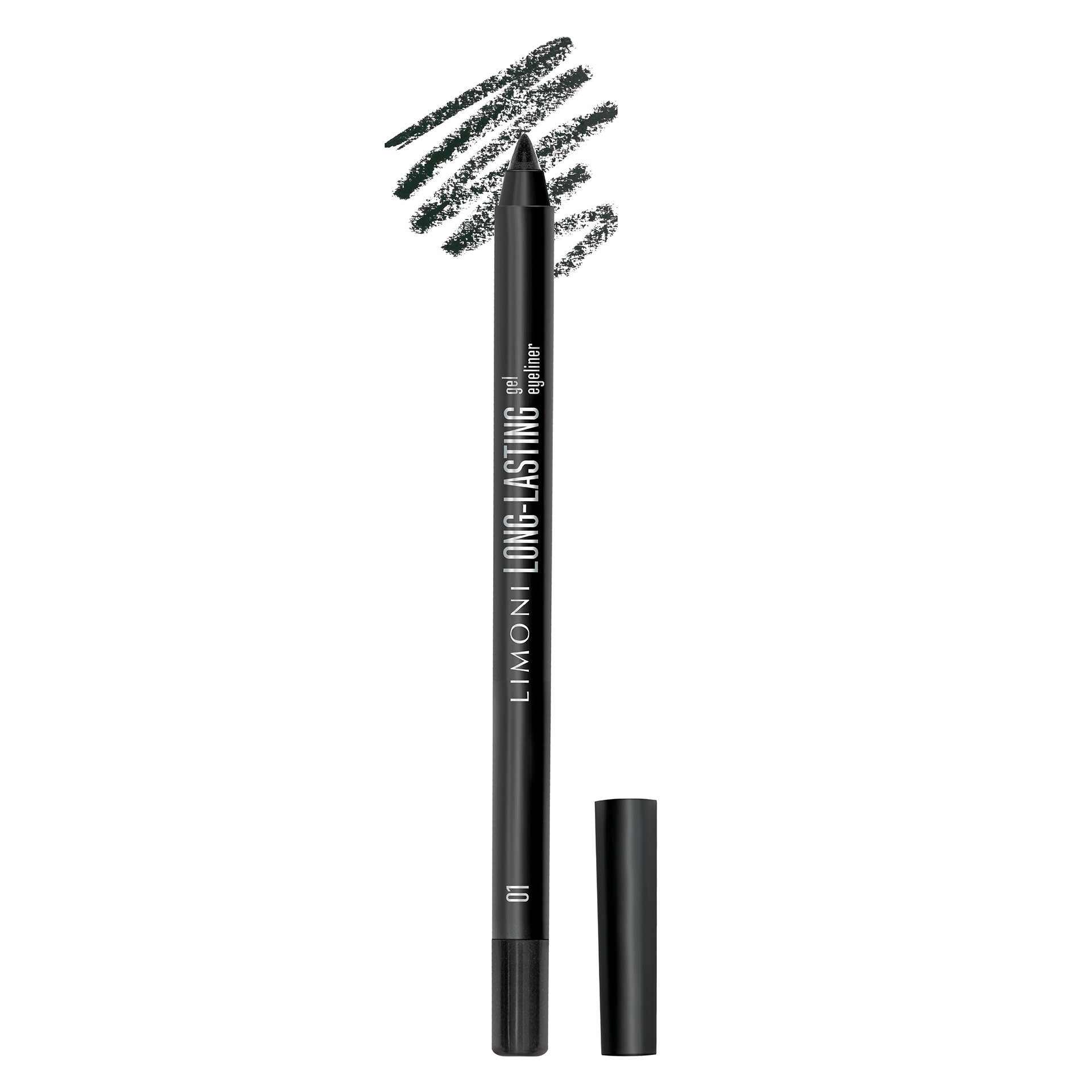 LIMONI Устойчивый гелевый карандаш для глаз "Long-lasting Gel Eyeliner", тон 01