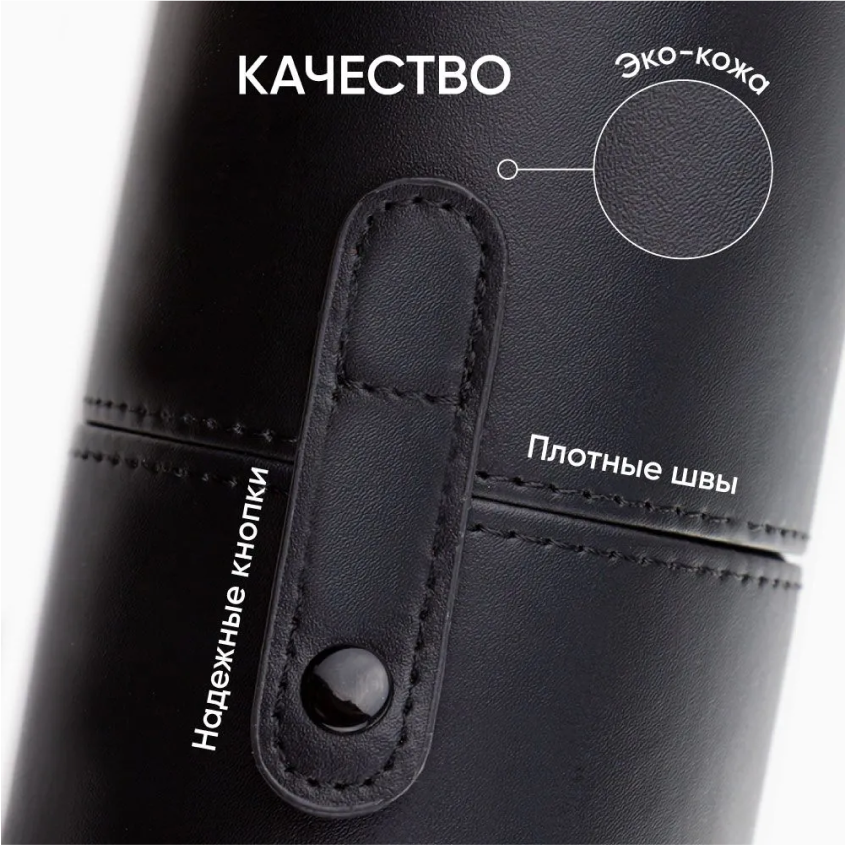 LIMONI Professional Тубус для кистей на клипсе 24х9 см***