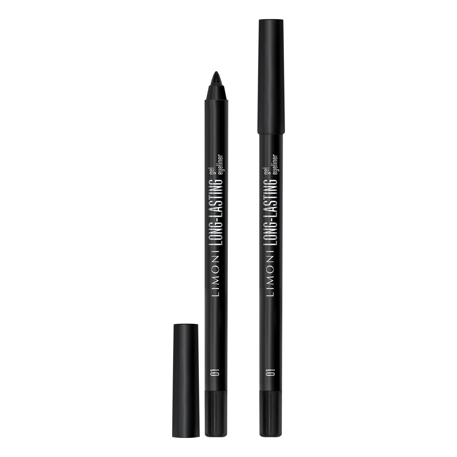 LIMONI Устойчивый гелевый карандаш для глаз "Long-lasting Gel Eyeliner", тон 01
