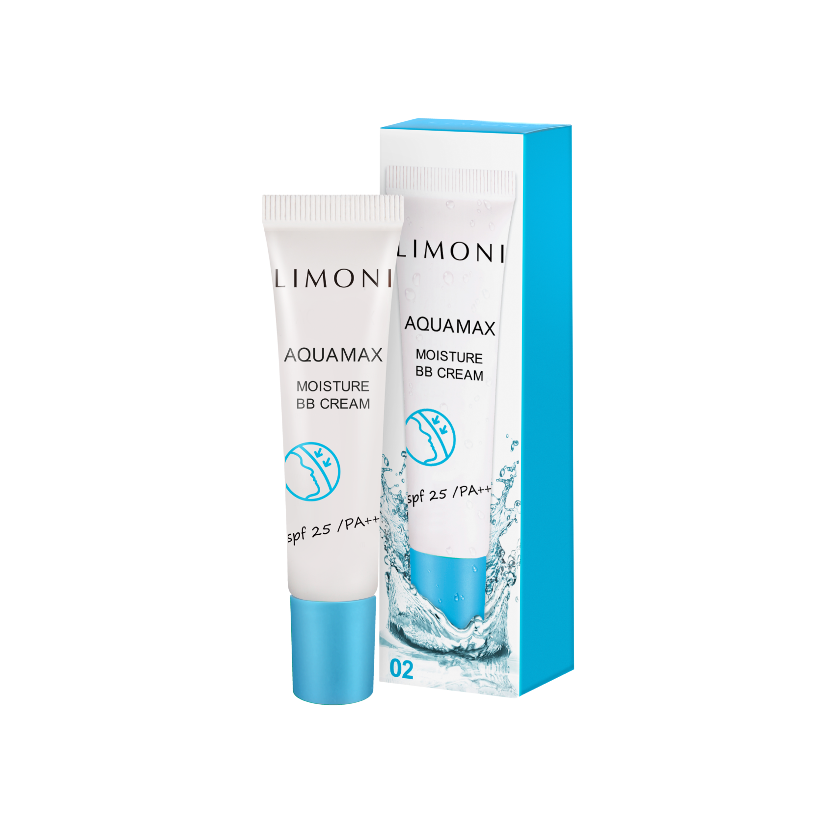 LIMONI ББ крем для лица увлажняющий тон №2 Aquamax Moisture BB Cream 15ml