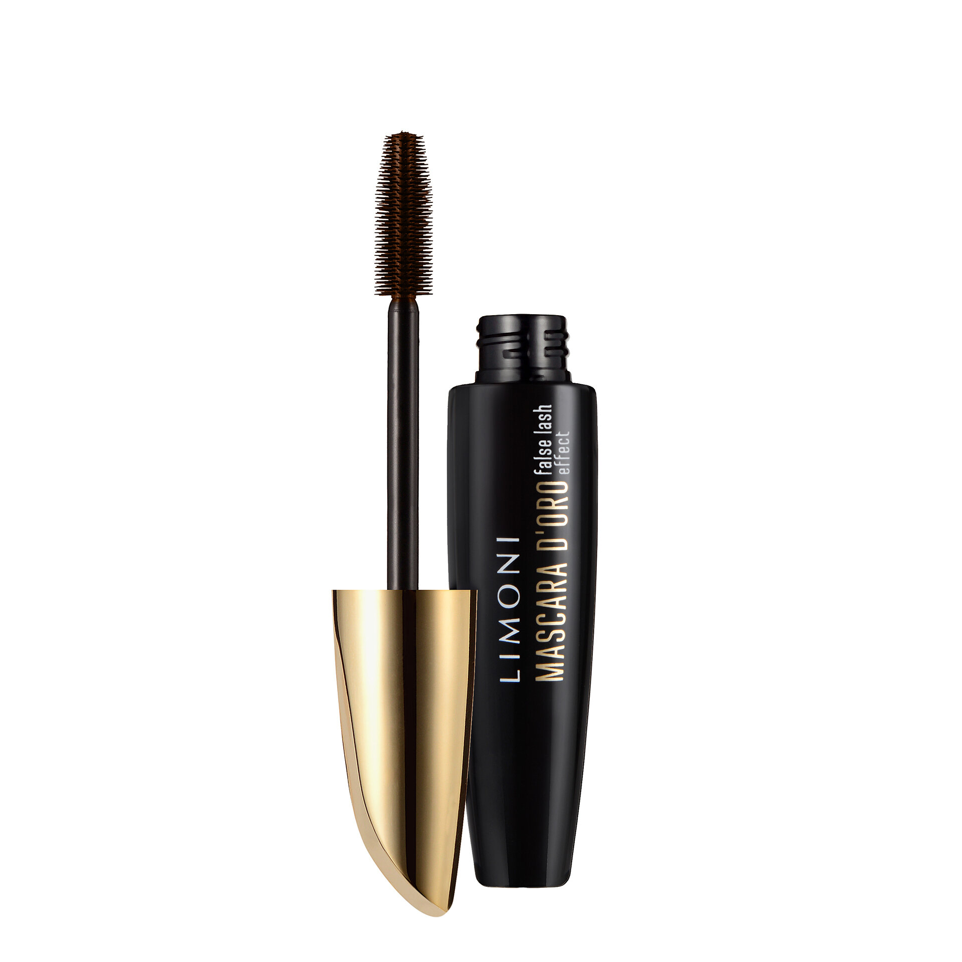 LIMONI Тушь эффект накладных ресниц "Mascara D'oro" тон 02 brown