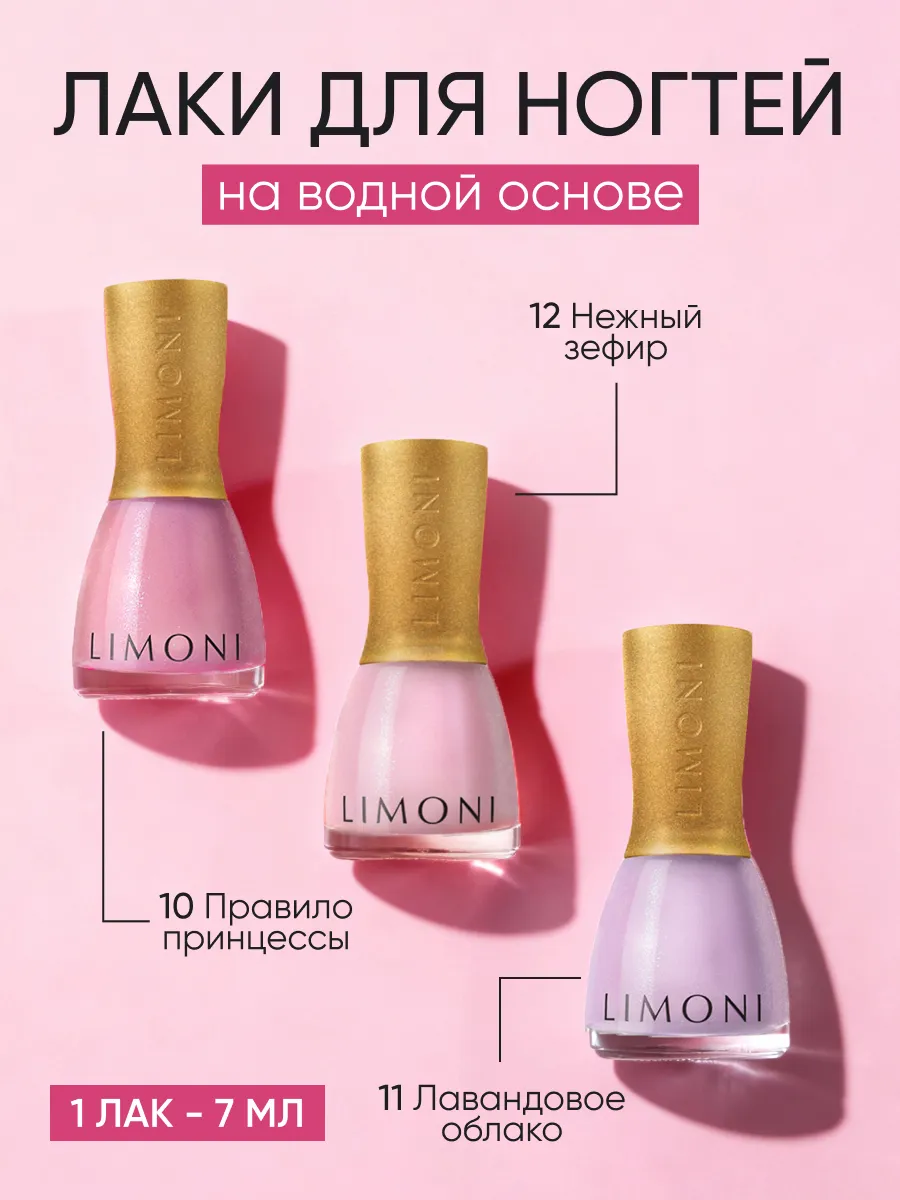 LIMONI  Набор №17 "Bambini (лак тон 10,11,12 + кольцо)