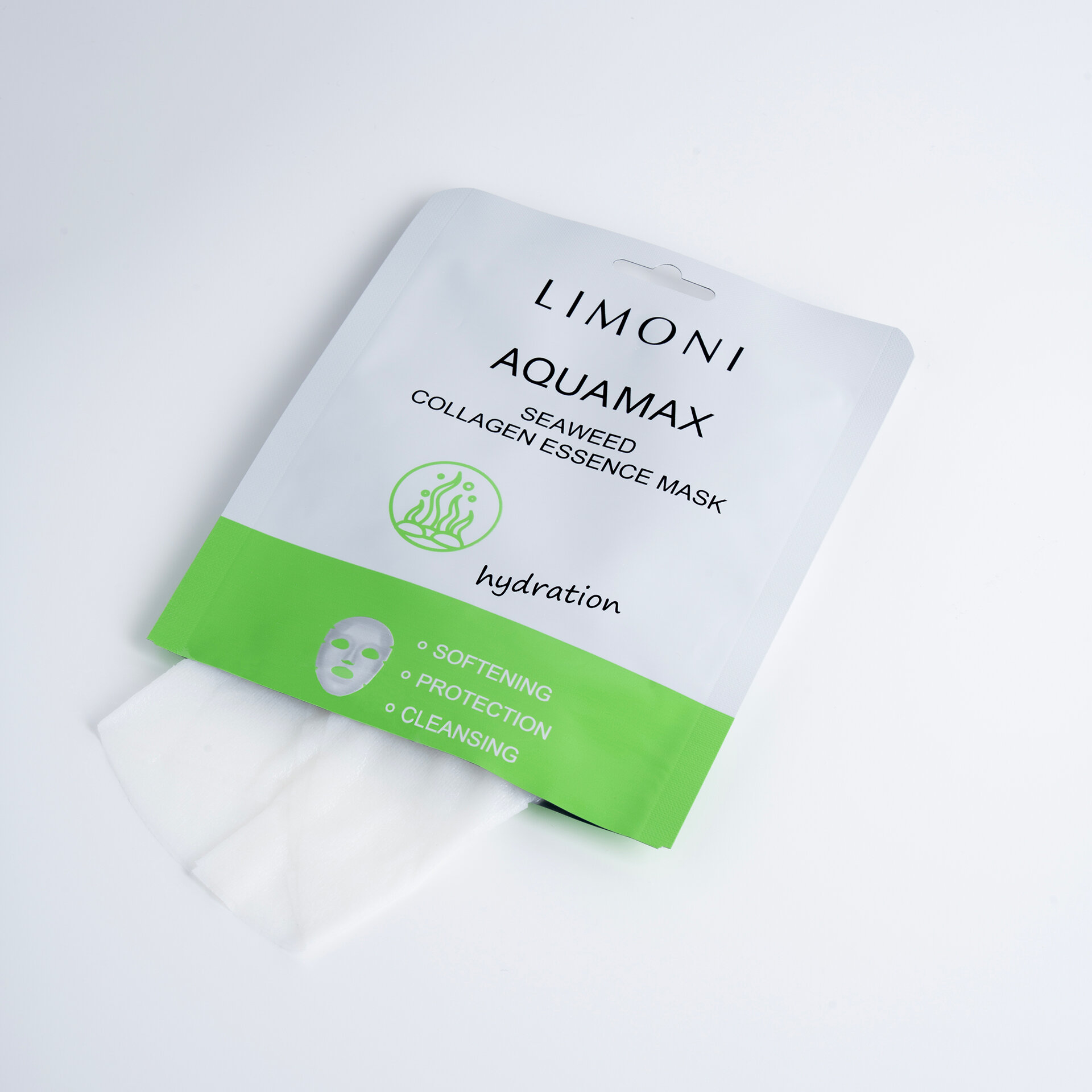 LIMONI Маска для лица вос. с экстрактом морских водорослей и кол.Seaweed Collagen Essence Mask 23***