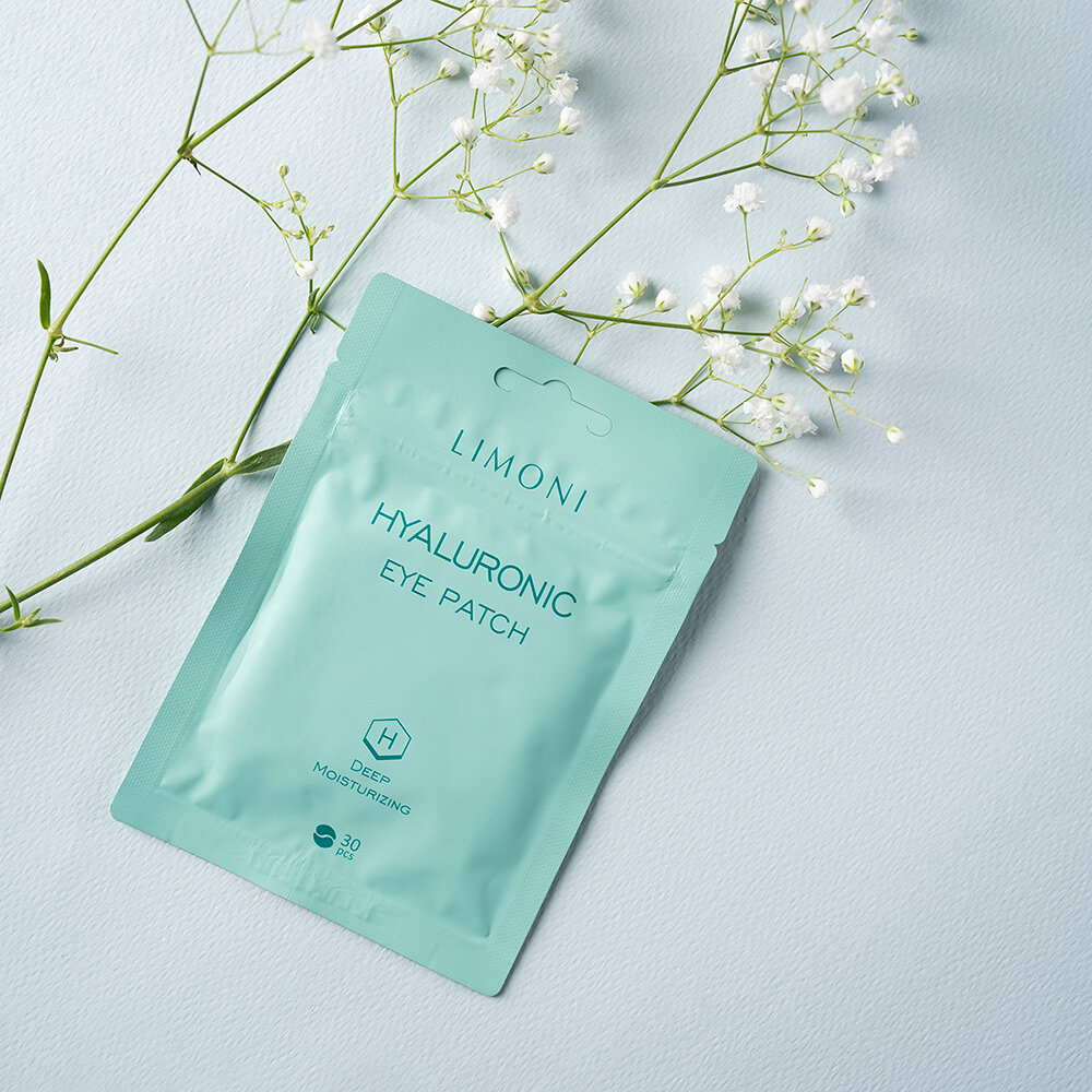 LIMONI Патчи для век увлажняющие с гиалуроновой кислотой Hyaluronic Eye Patch 30pcs