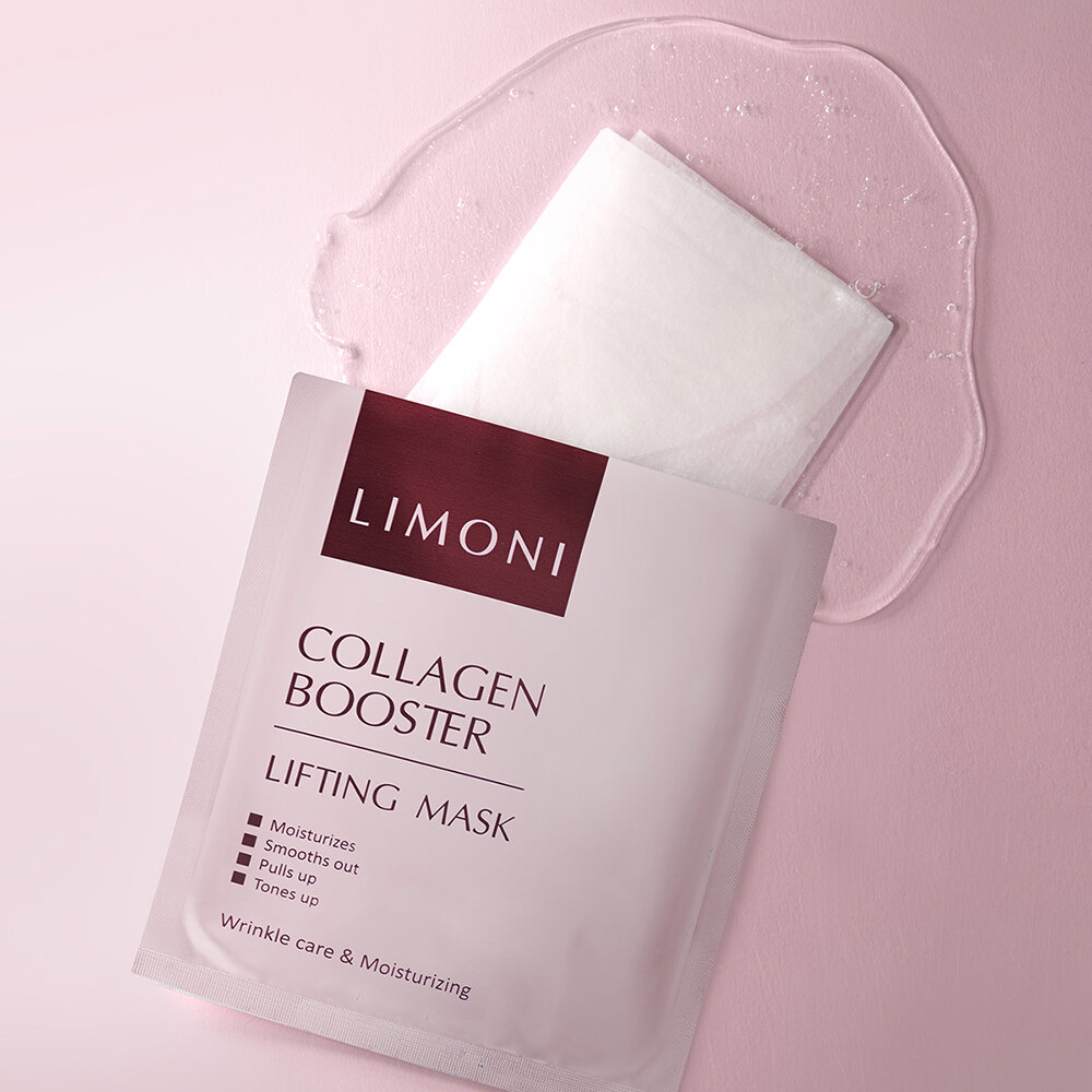 LIMONI Лифтинг-маска для лица с морским коллагеном Collagen Booster Lifting Mask 23гр