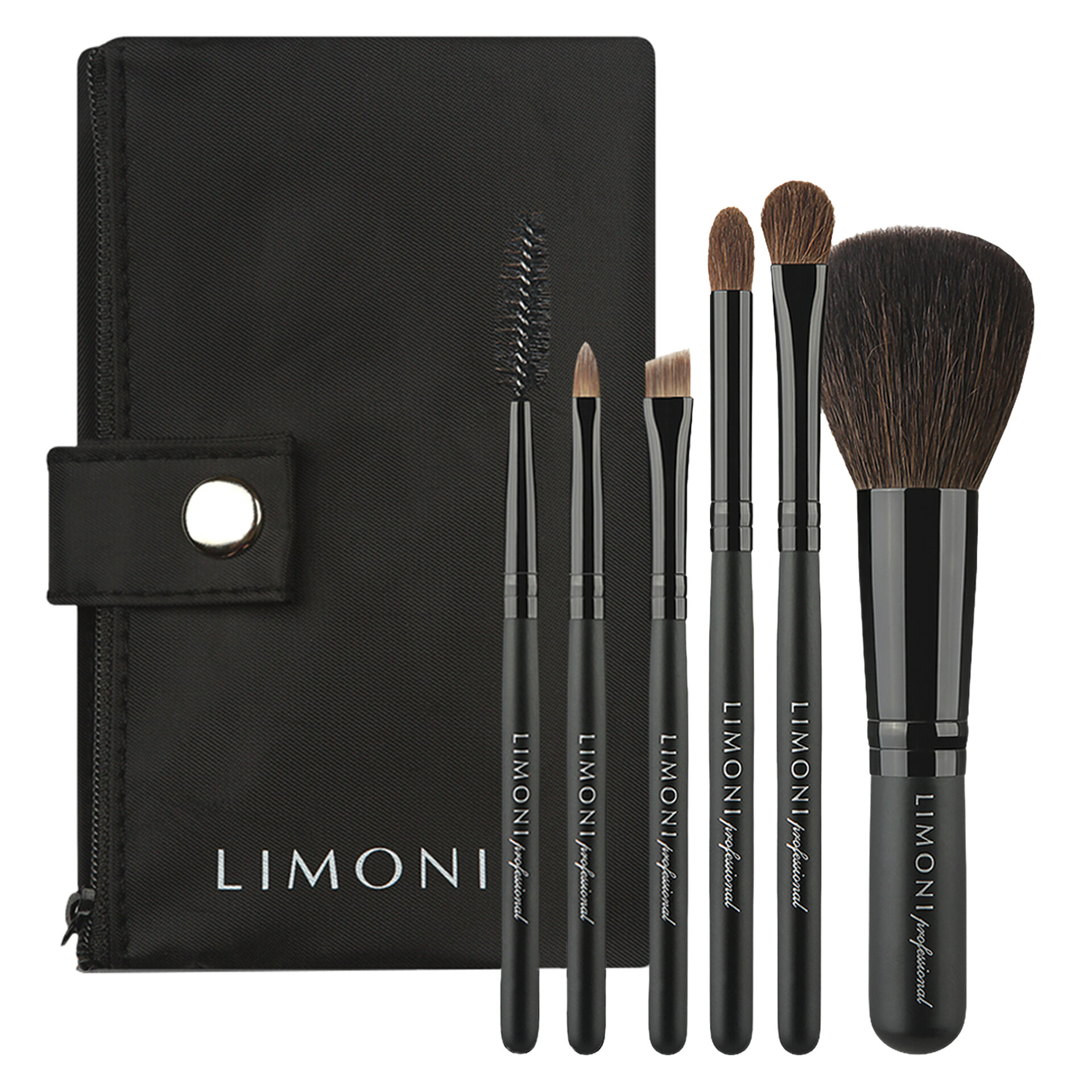 LIMONI Набор кистей "COMPACT KIT" (из 6 предметов) + чехол