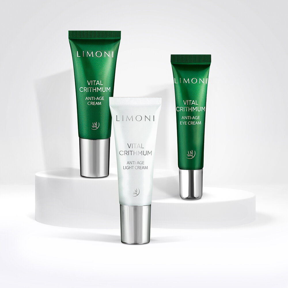 LIMONI VITAL CRITHMUM ANTI-AGE CARE SET (Набор Cream 25ml+Light Cream 25ml+Eye Cream 15ml)